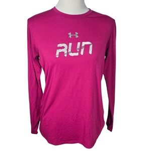 Under Armour Heat Gear Medium Pink Long Sleeve Shirt